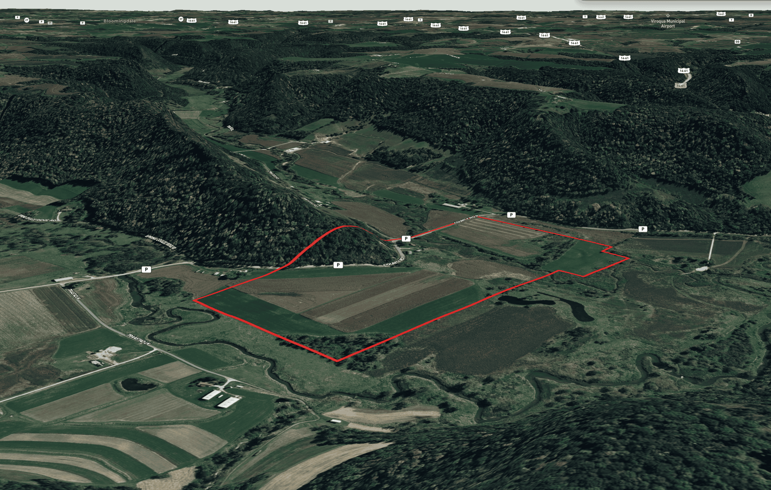 82.66 Acre Driftless Valley Farm with Trout Water Near Coon Valley, Wisconsin
