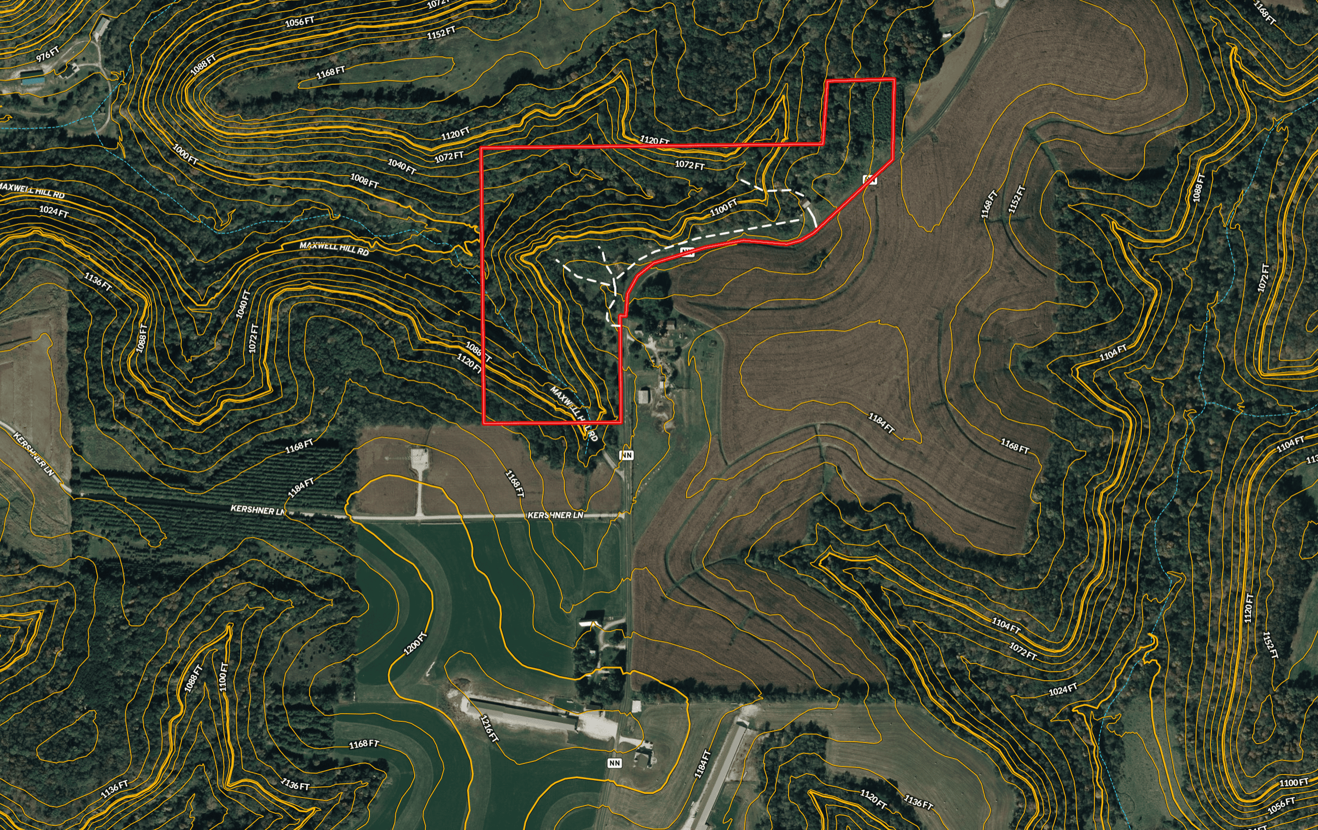 35-Acre Southwest Wisconsin Hunting Camp with Proven Whitetail History, Hardwood Ridges & Turnkey Game-Care Setup