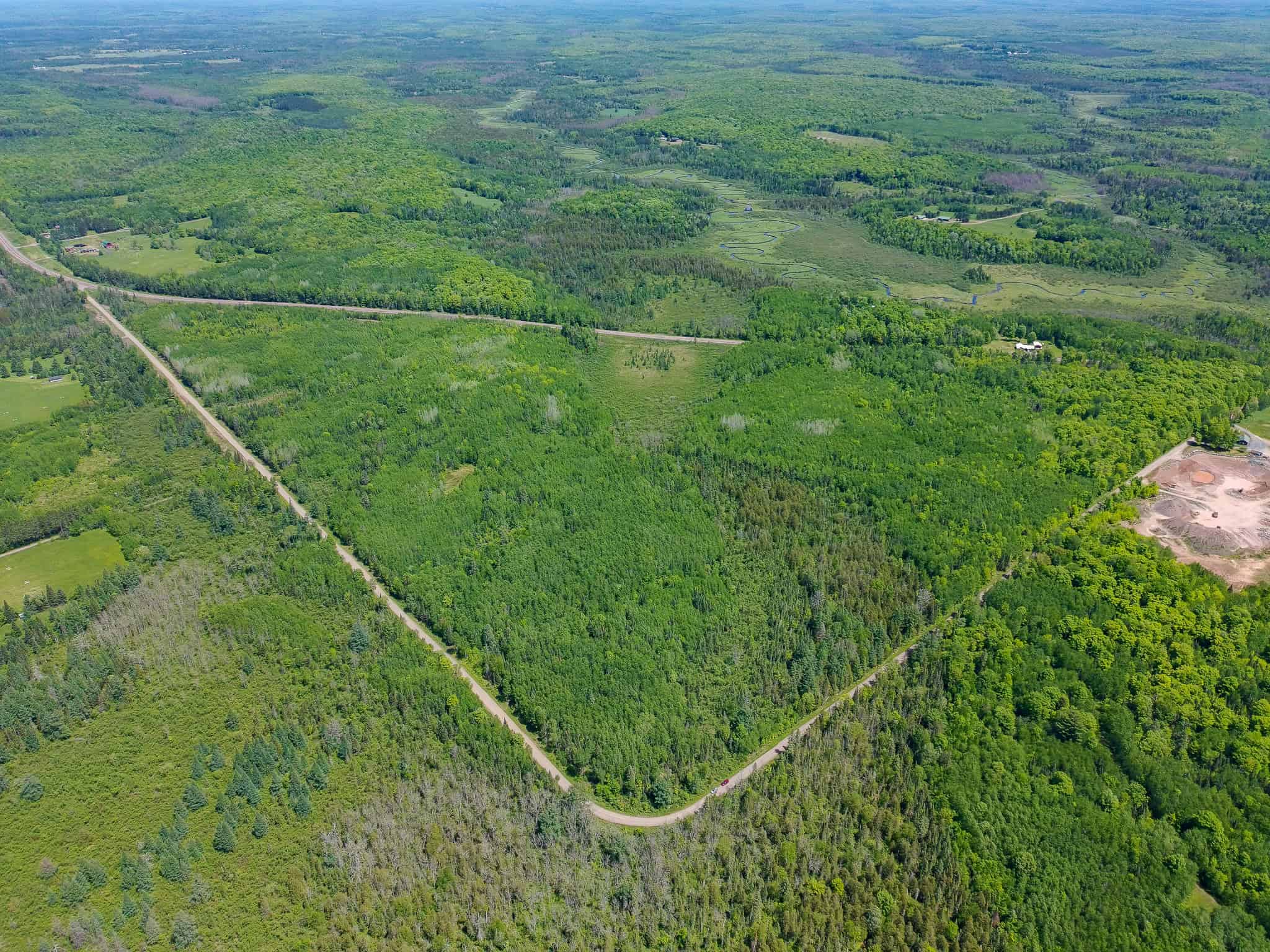 55 Acres With HWY Frontage & Whitetail Hunting Near Park Falls WI