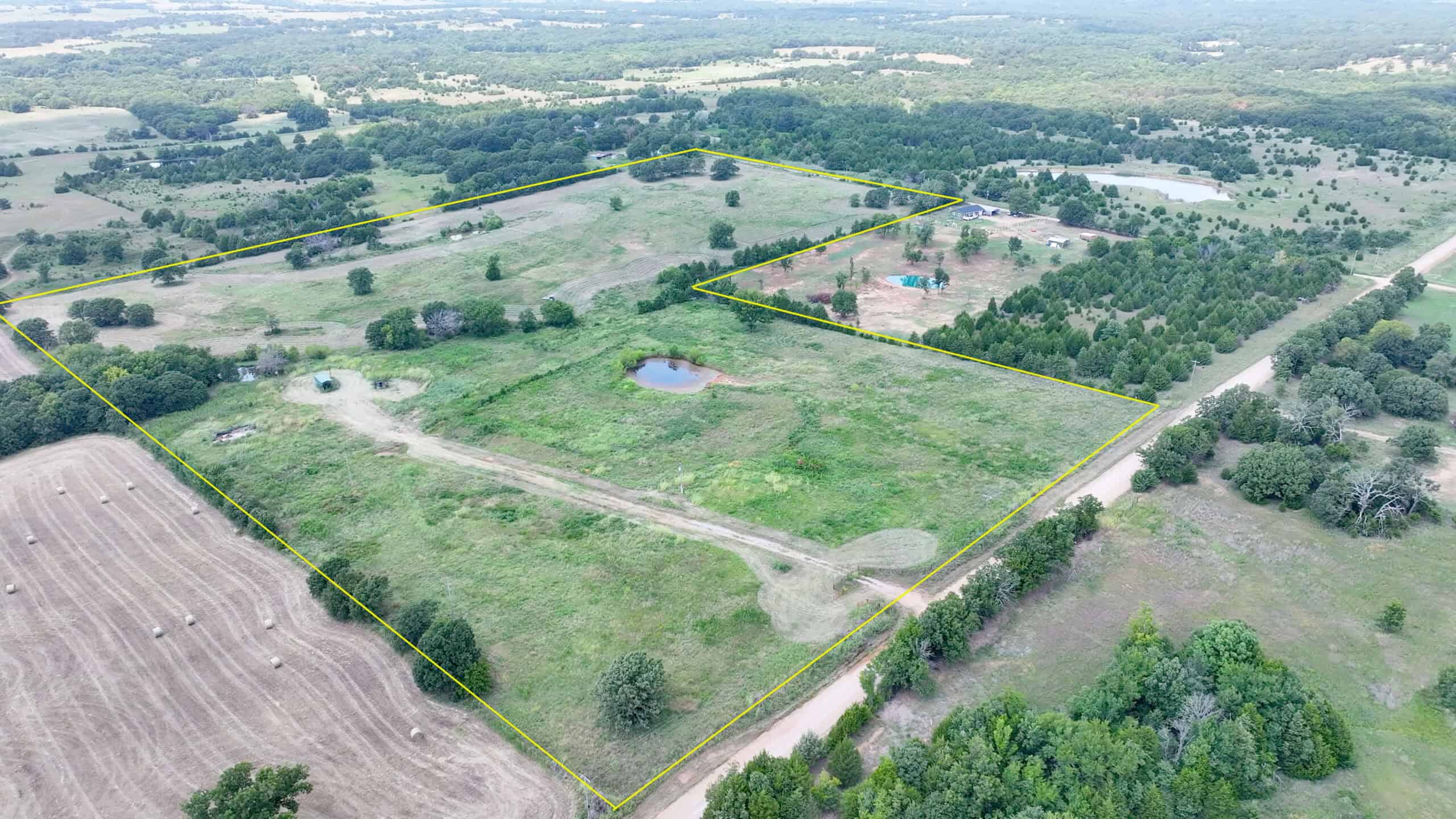Tr 3 – Rolling 30 Ac+/- Homesite Land Auction Okfuskee County, OK