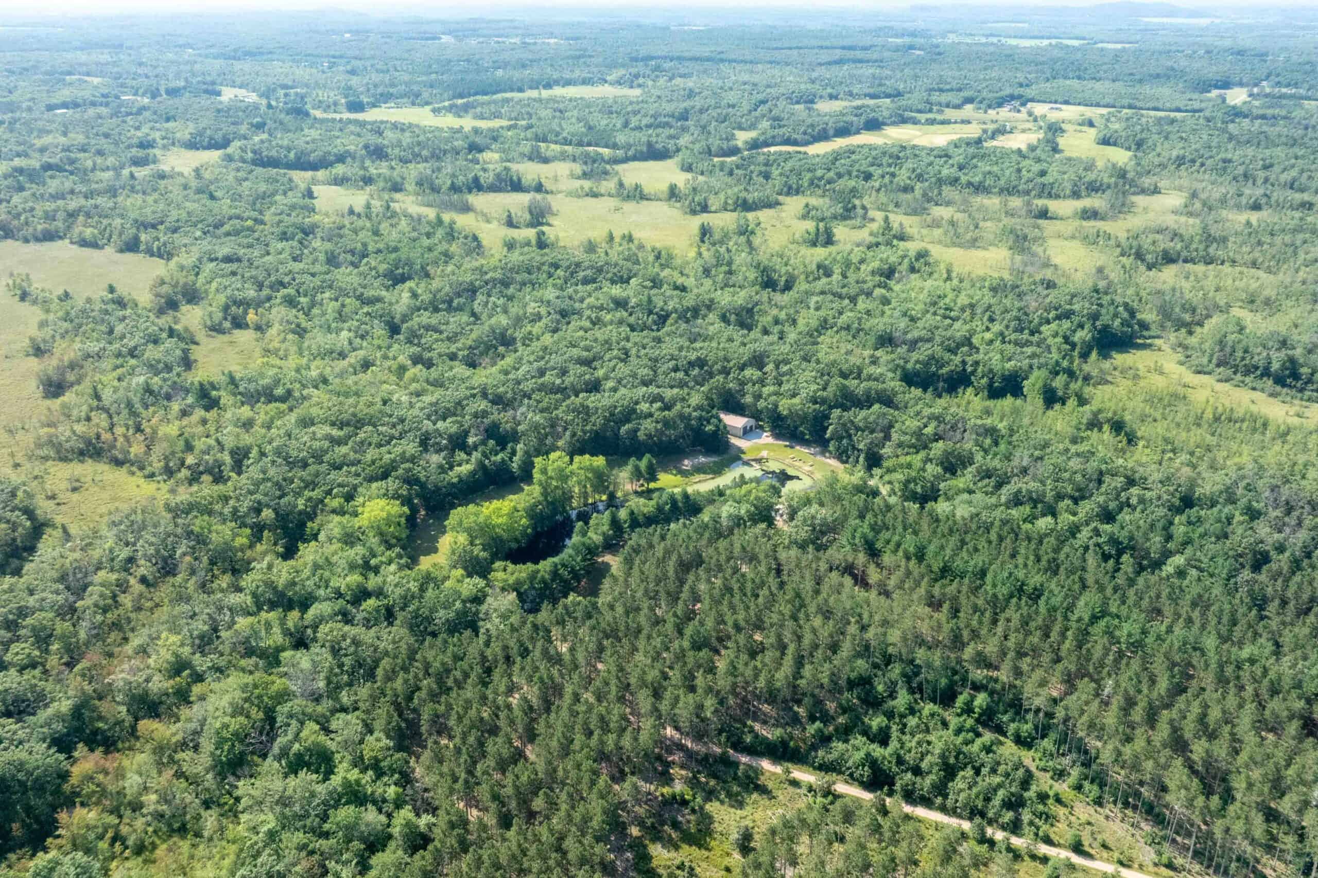 150+/- Acre Juneau County Hunting & Recreational Estate Home, Pond & Outdoor Retreat