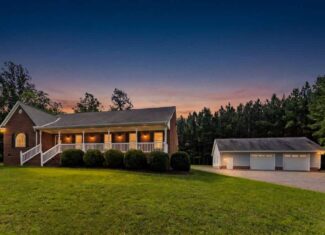 Private 49-Acre Retreat with Updated Brick Home in Louisa, VA