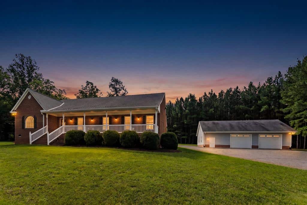 Private 49-Acre Retreat with Updated Brick Home in Louisa, VA