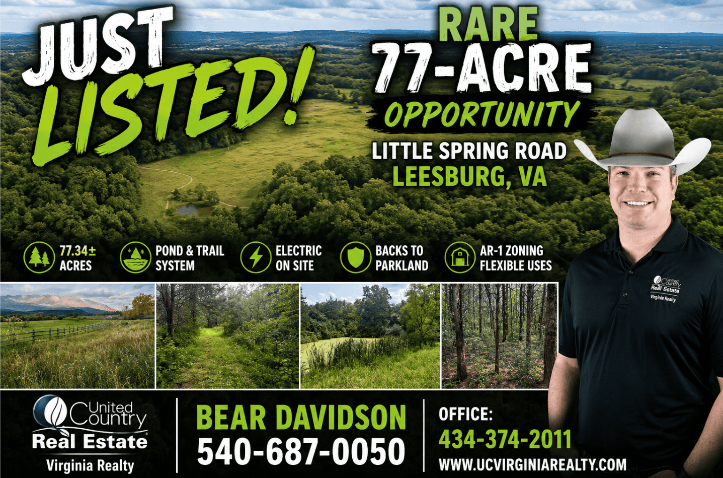 Rare 77-Acre Opportunity Near Historic Leesburg, VA
