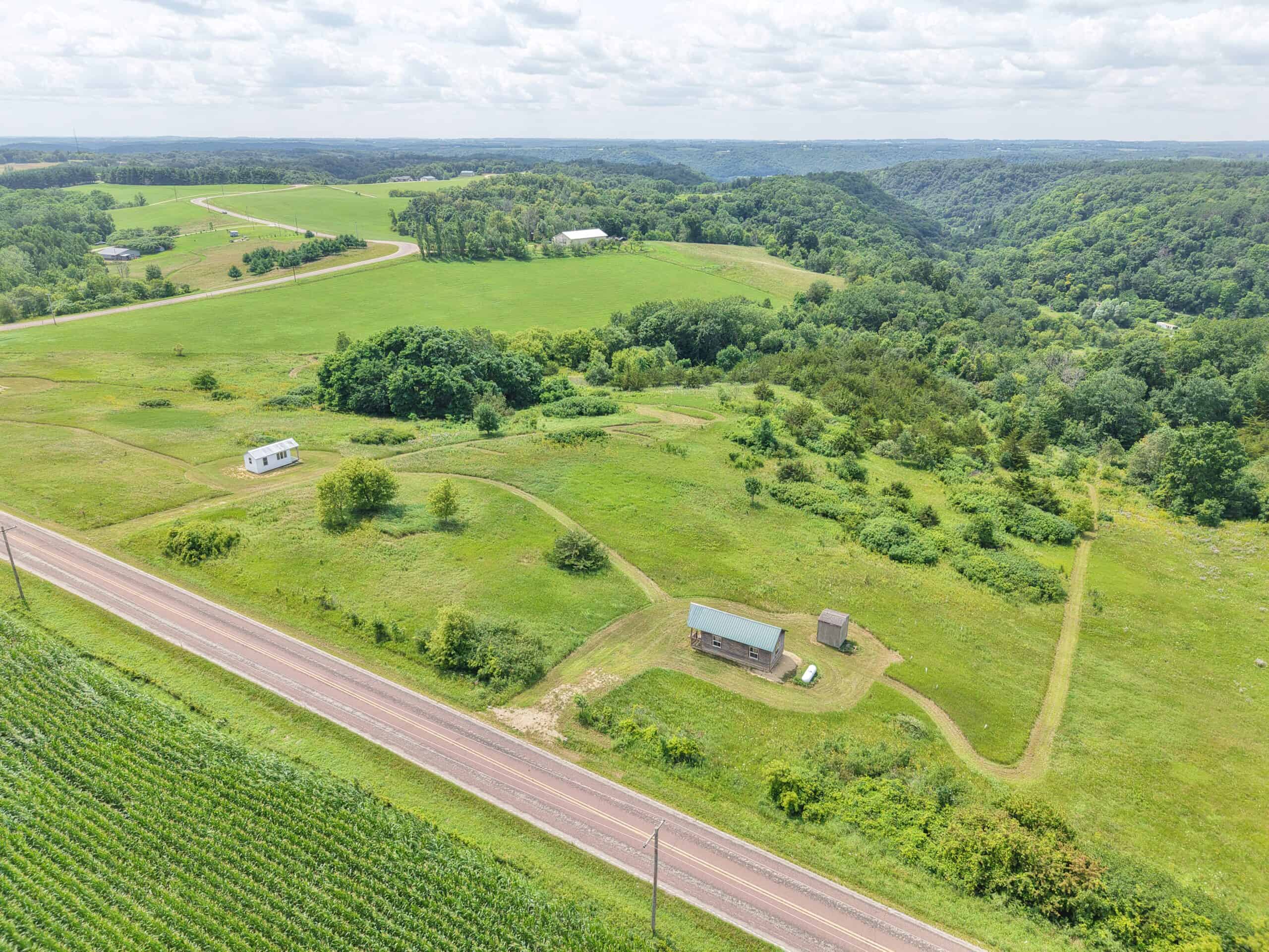 Driftless Ridgetop Retreat 10.65 Acres W/ Seasonal Cabin