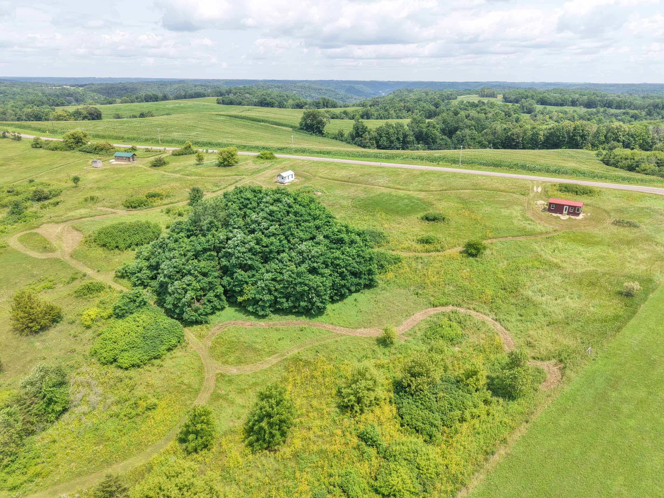 14.21 Acres Driftless Region SW Wisconsin 3-Seasonal Cabins