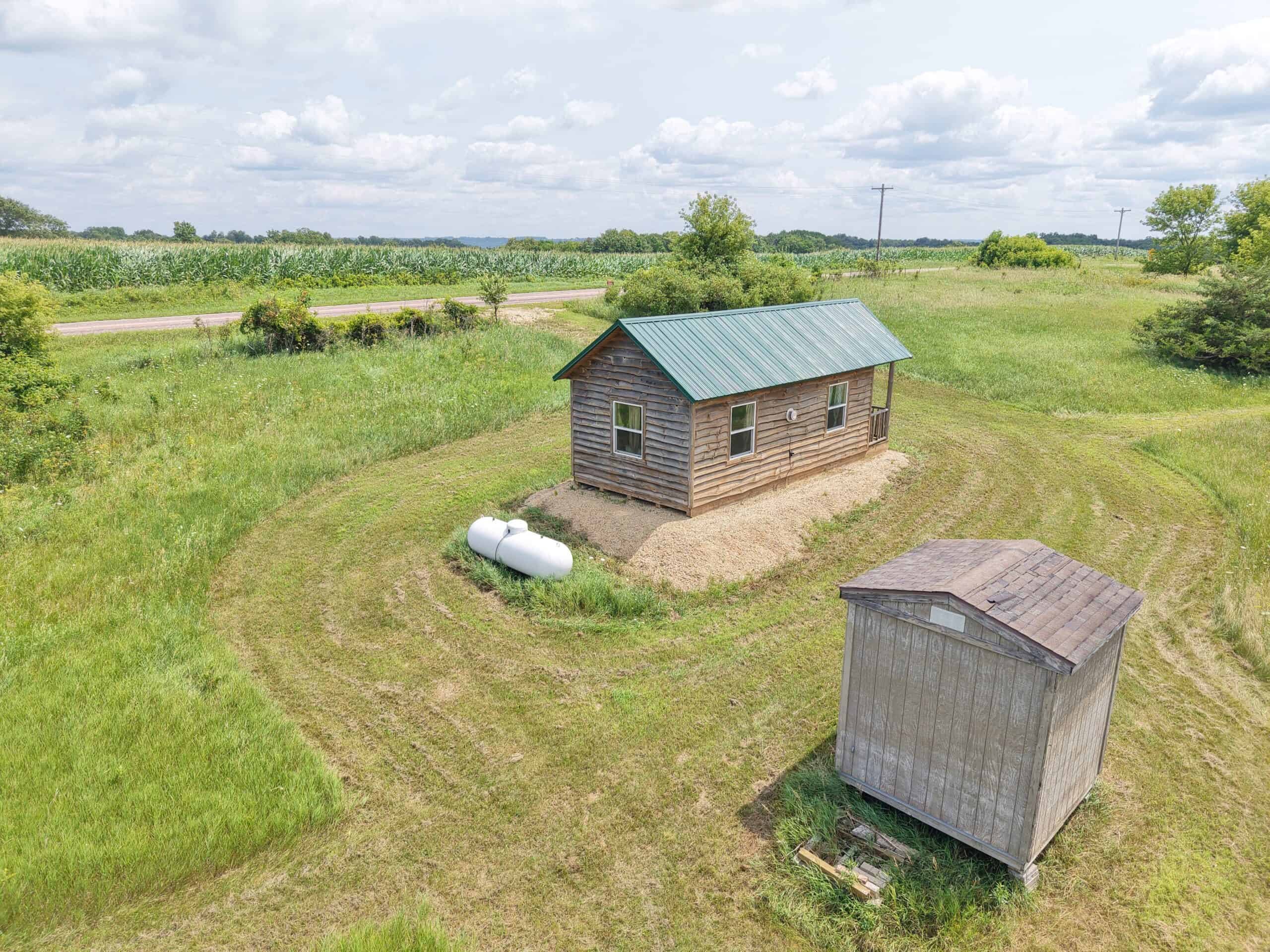 14.21 Acres Driftless Region SW Wisconsin 3-Seasonal Cabins
