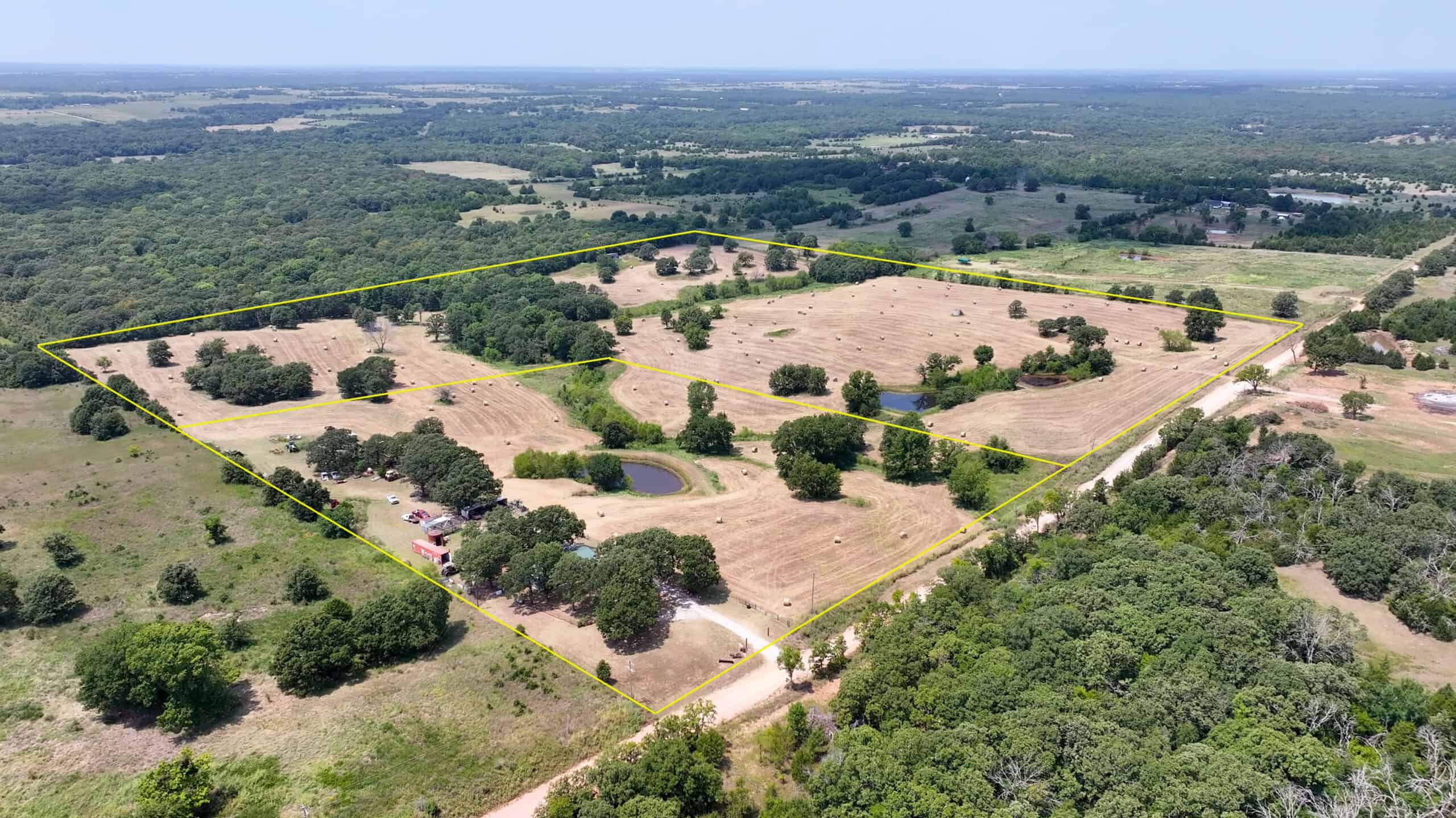 Rural Okfuskee County, OK Real Estate Auction Home & 40 Ac+/-