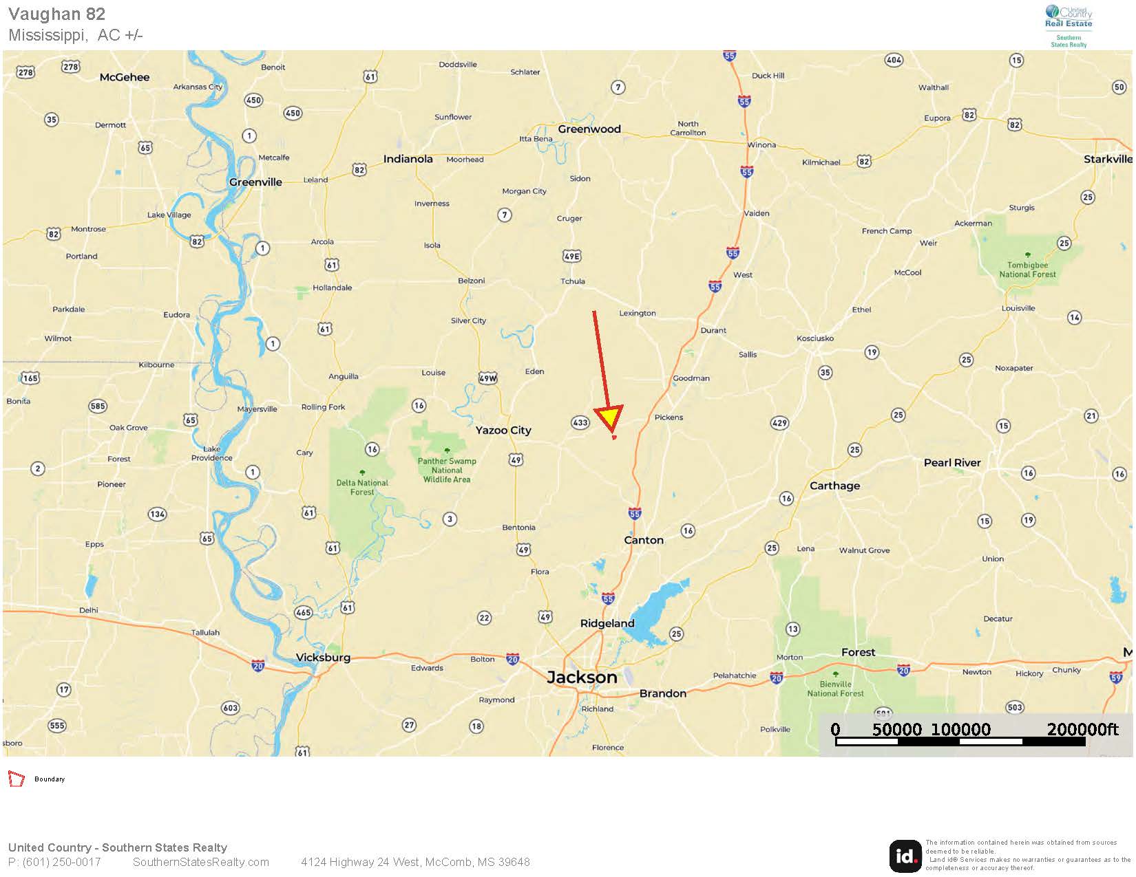81-Acre Timber Property on 20-Acre Lake in Vaughan, MS