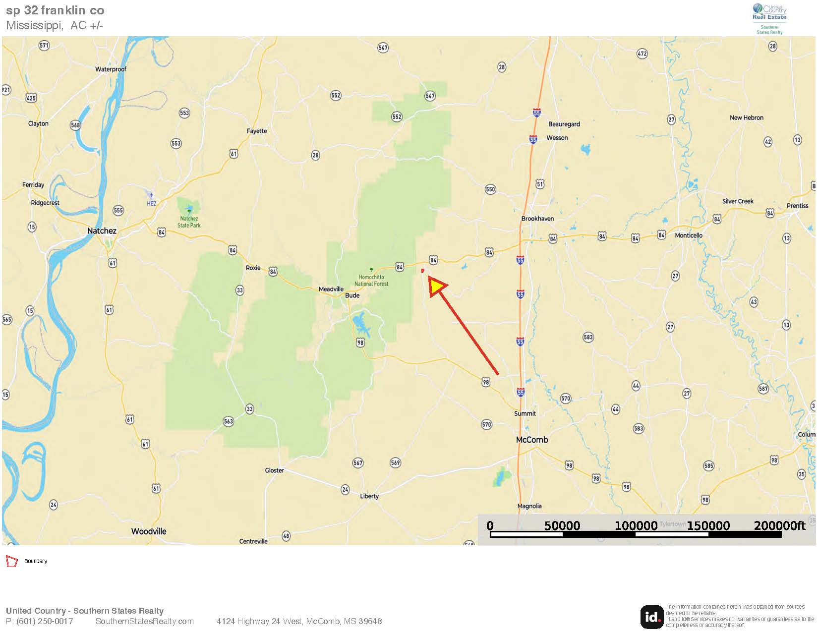 FRANKLIN COUNTY LAND FOR SALE NEAR McCALL CREEK