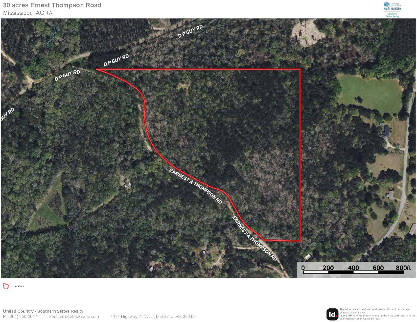 30 Acres of Mature Timber for Sale in Pike County, MS