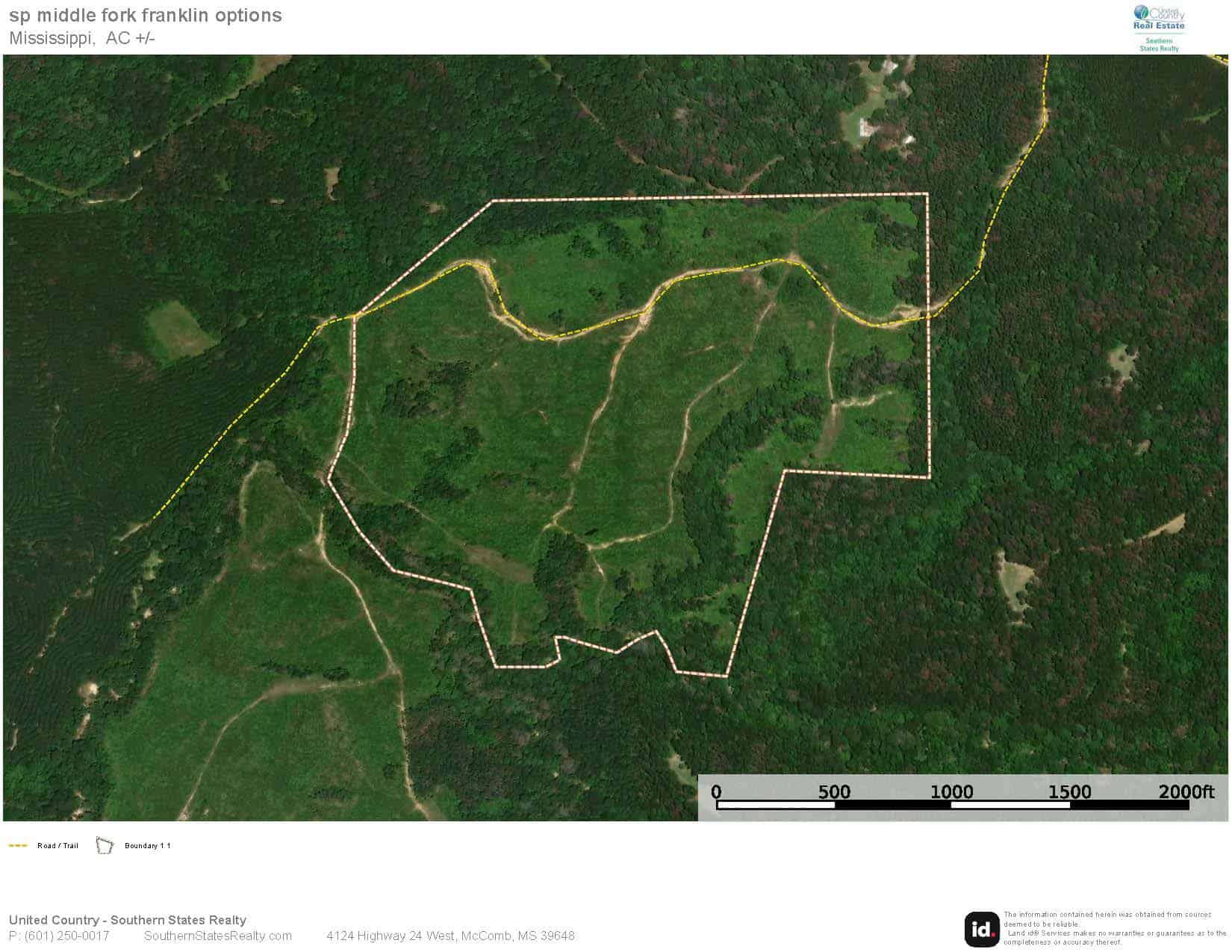 90± Acre Hunting Tract for Sale in Meadville, MS