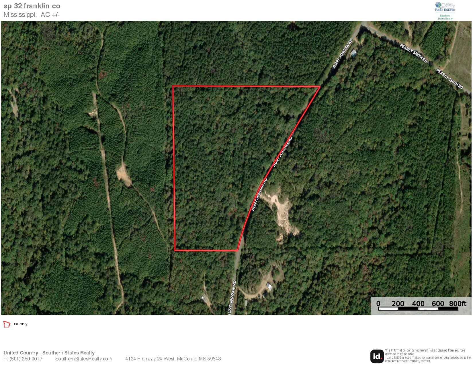 FRANKLIN COUNTY LAND FOR SALE NEAR McCALL CREEK