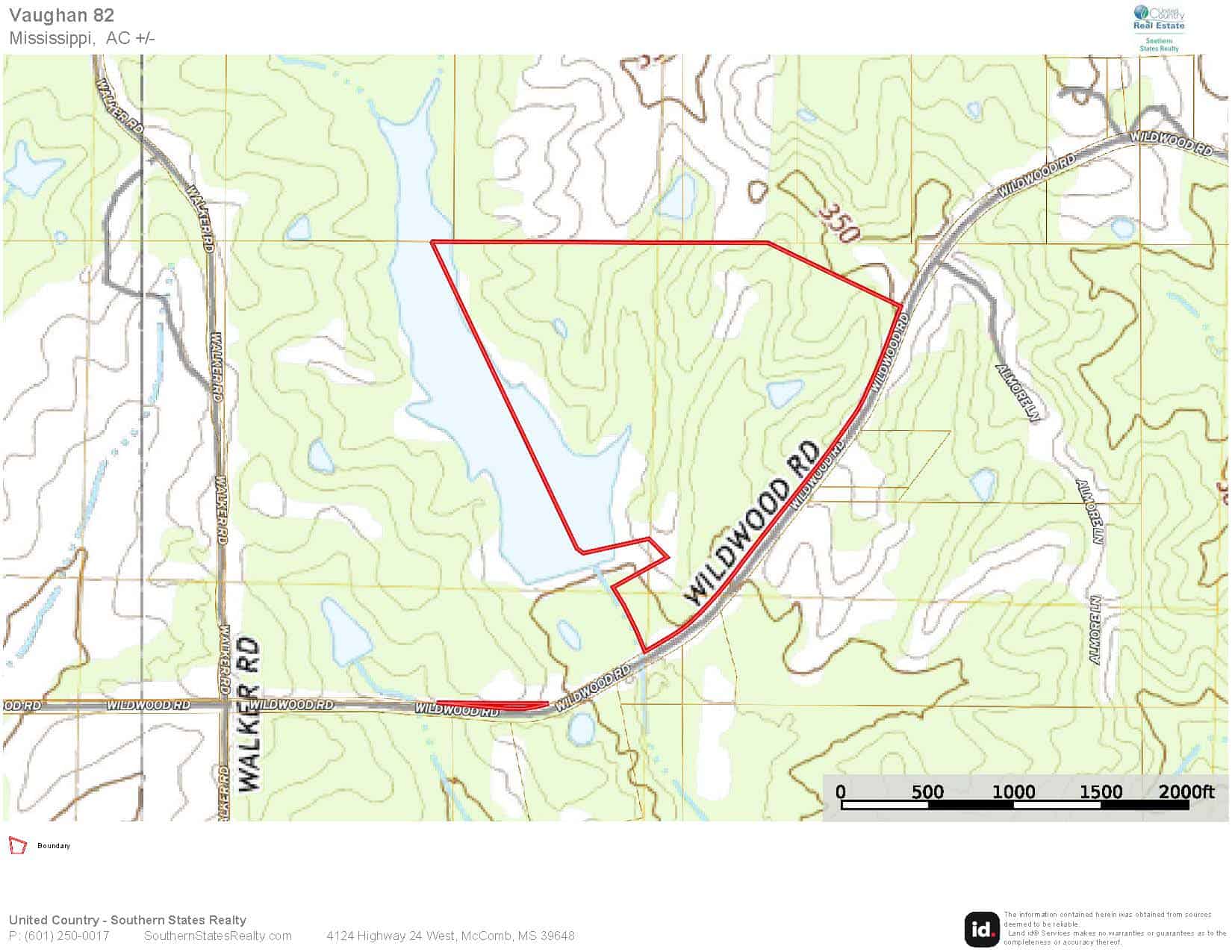 81-Acre Timber Property on 20-Acre Lake in Vaughan, MS