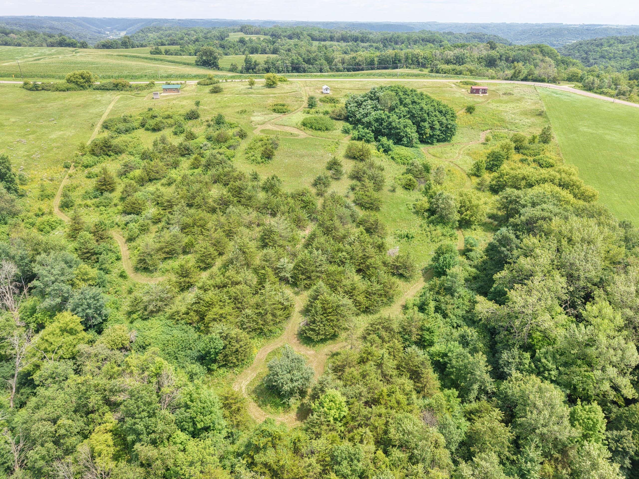 14.21 Acres Driftless Region SW Wisconsin 3-Seasonal Cabins