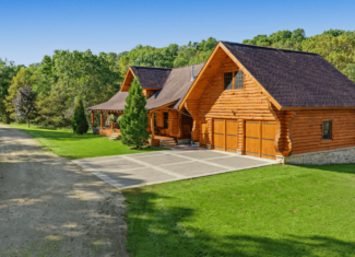 96.25-Acre Log Home, Pasture & Recreational Estate in Grant County, Wisconsin