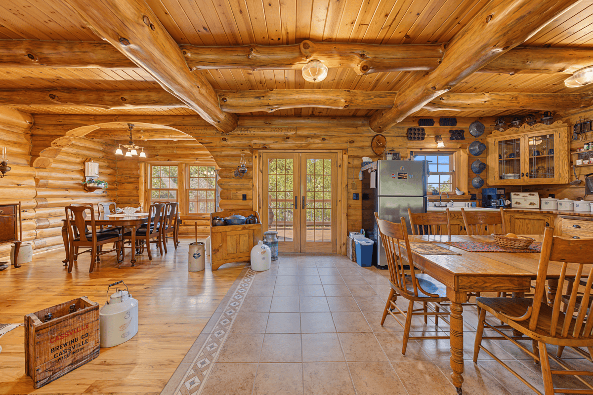 96.25-Acre Log Home, Pasture & Recreational Estate in Grant County, Wisconsin