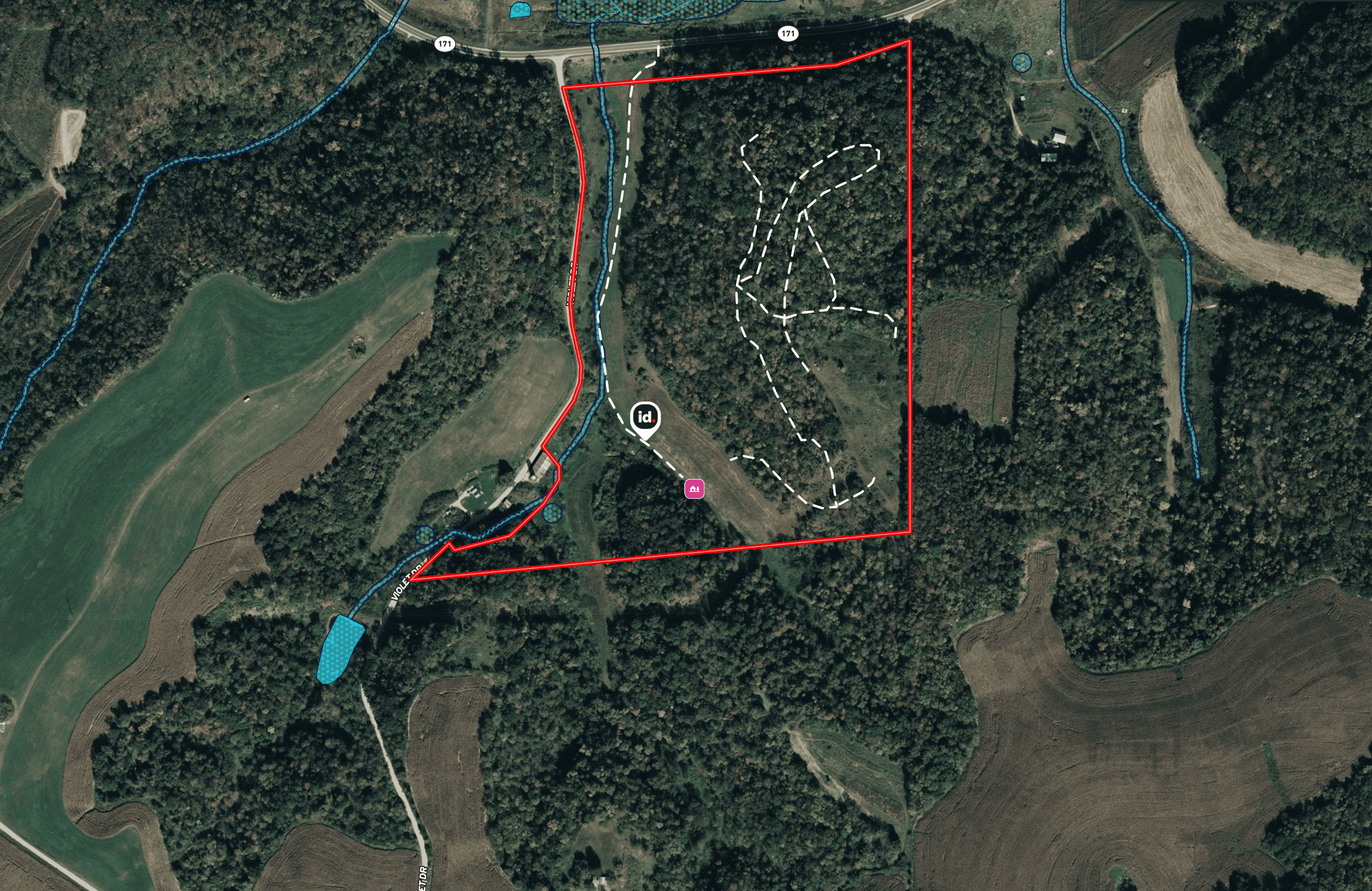 58.89-Acre Hunting Camp & Whitetail Retreat | Blue River, Wisconsin