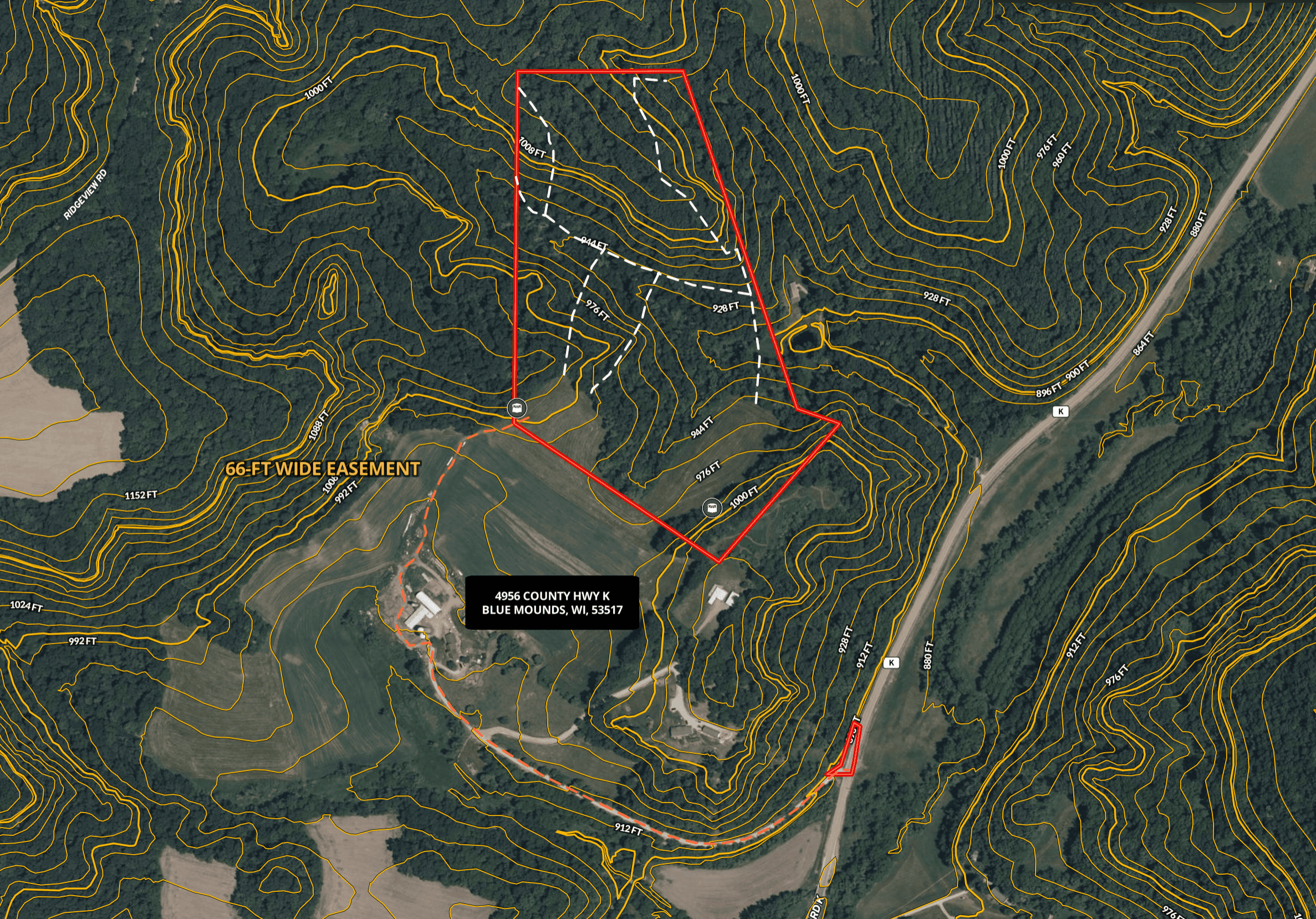 The Blue Mounds 32 — A Private Whitetail Hunting Retreat in Iowa County, Wisconsin