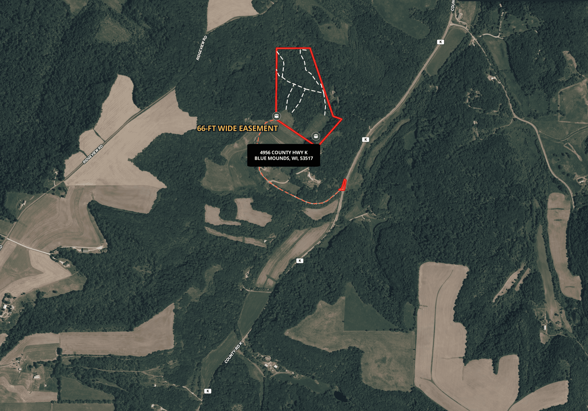 The Blue Mounds 32 — A Private Whitetail Hunting Retreat in Iowa County, Wisconsin