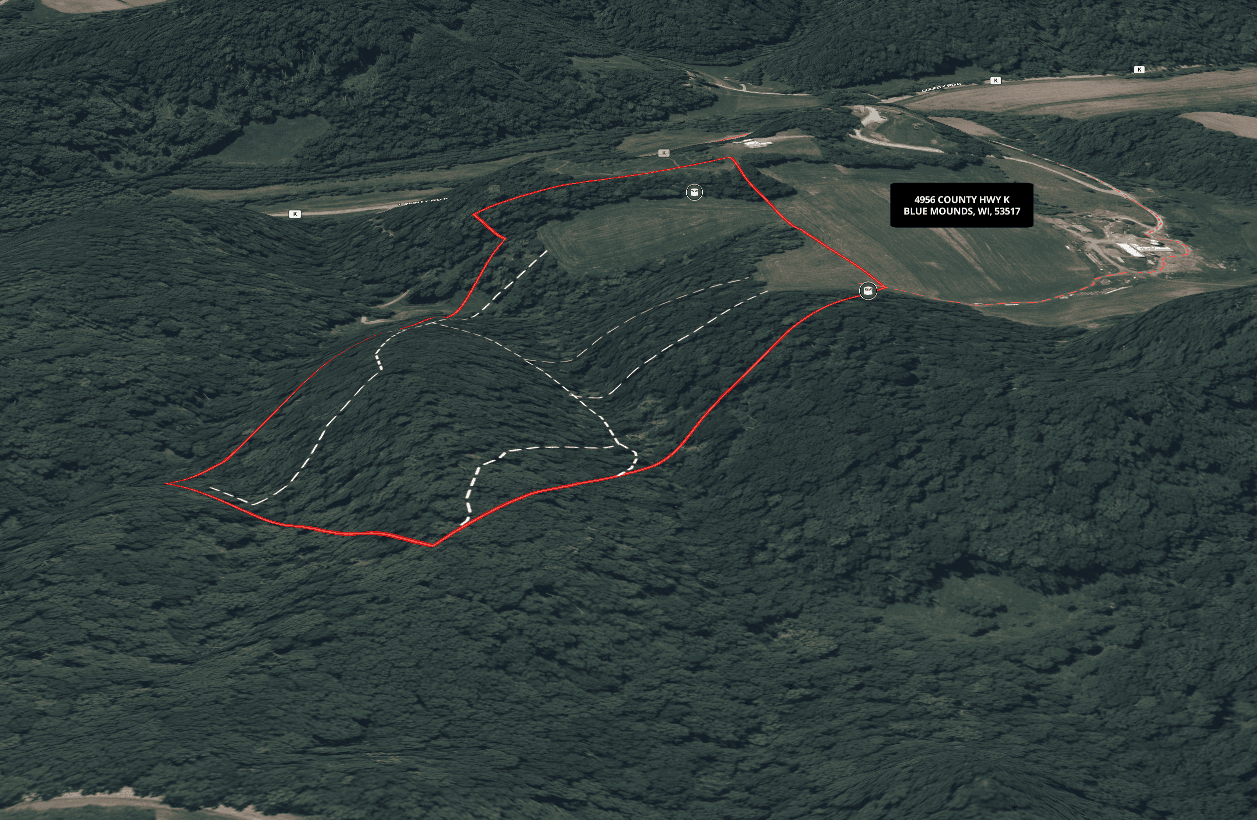 The Blue Mounds 32 — A Private Whitetail Hunting Retreat in Iowa County, Wisconsin