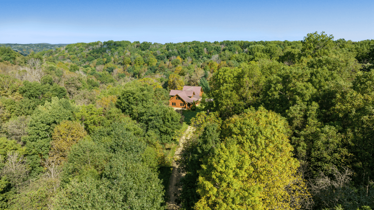 96.25-Acre Log Home, Pasture & Recreational Estate in Grant County, Wisconsin
