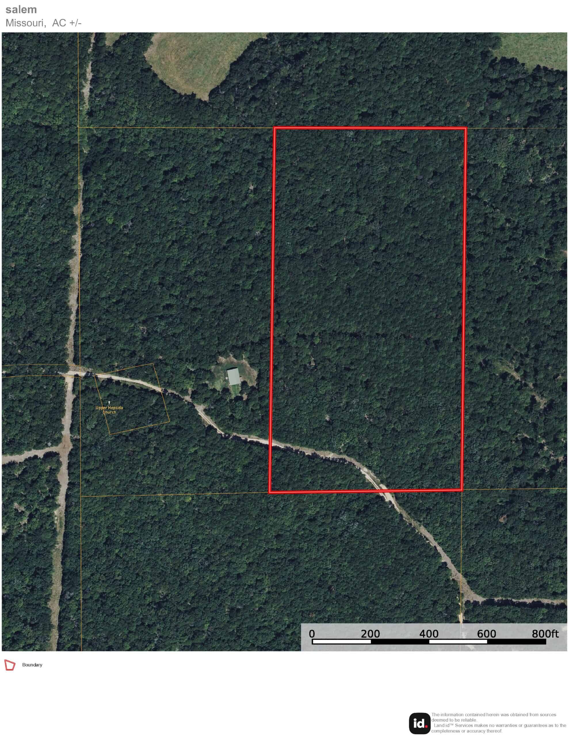 20 ± Acre Wooded Land for Sale in Salem, MO