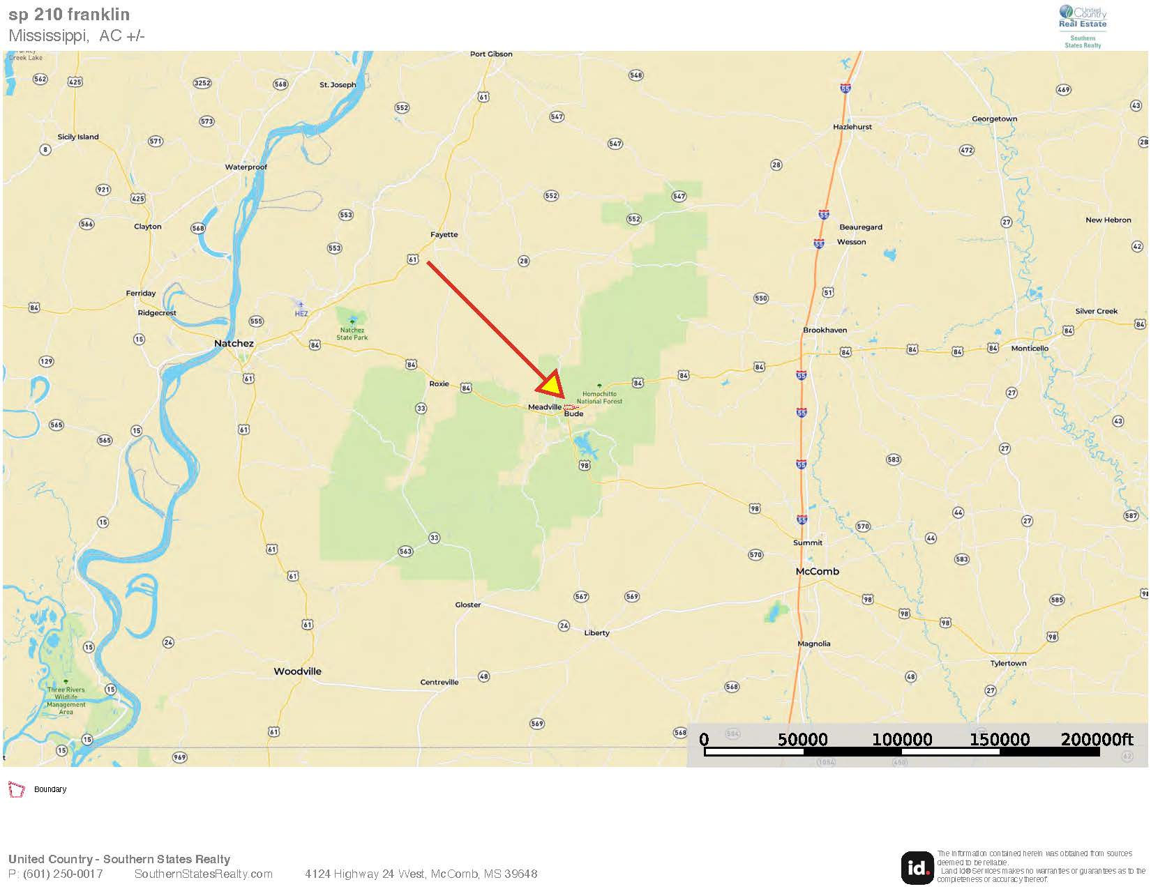 210+/- Acres and Cabin in Franklin County, MS