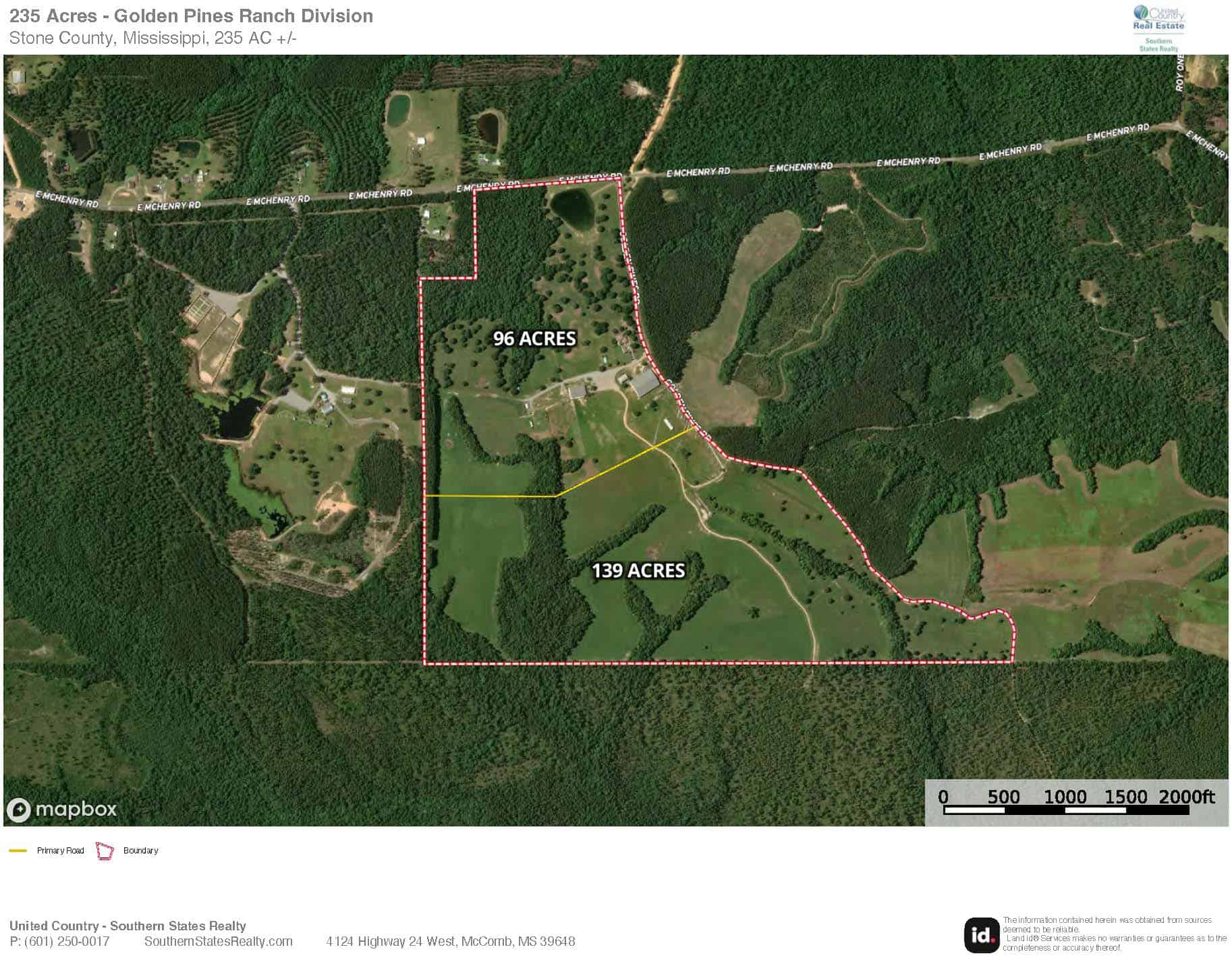 Golden Pines Ranch – 96 Acres