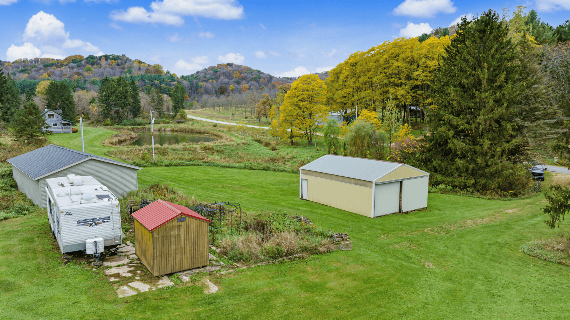 95.02-Acre Premier Whitetail Hunting Estate with Log Cabin, Pond & Spring-Fed Stream in Richland County, Wisconsin