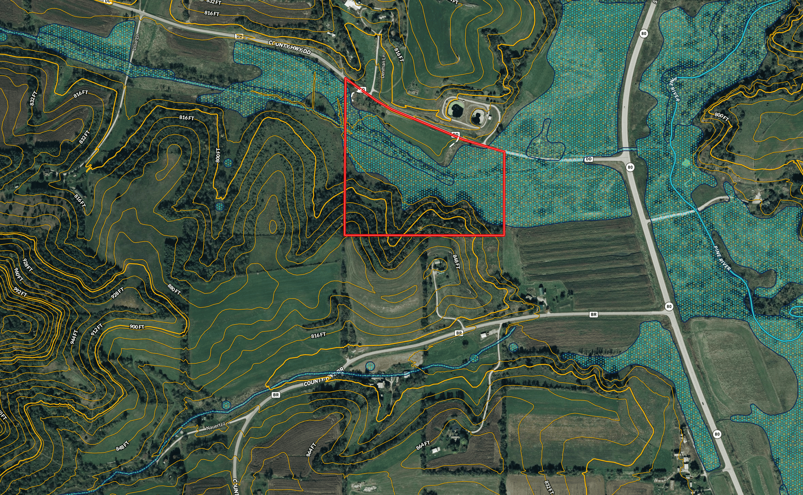 28+/- Acres of Wisconsin Countryside | Fenced Cattle Pasture, Hardwood Ridges, Stream & Dream Homesite