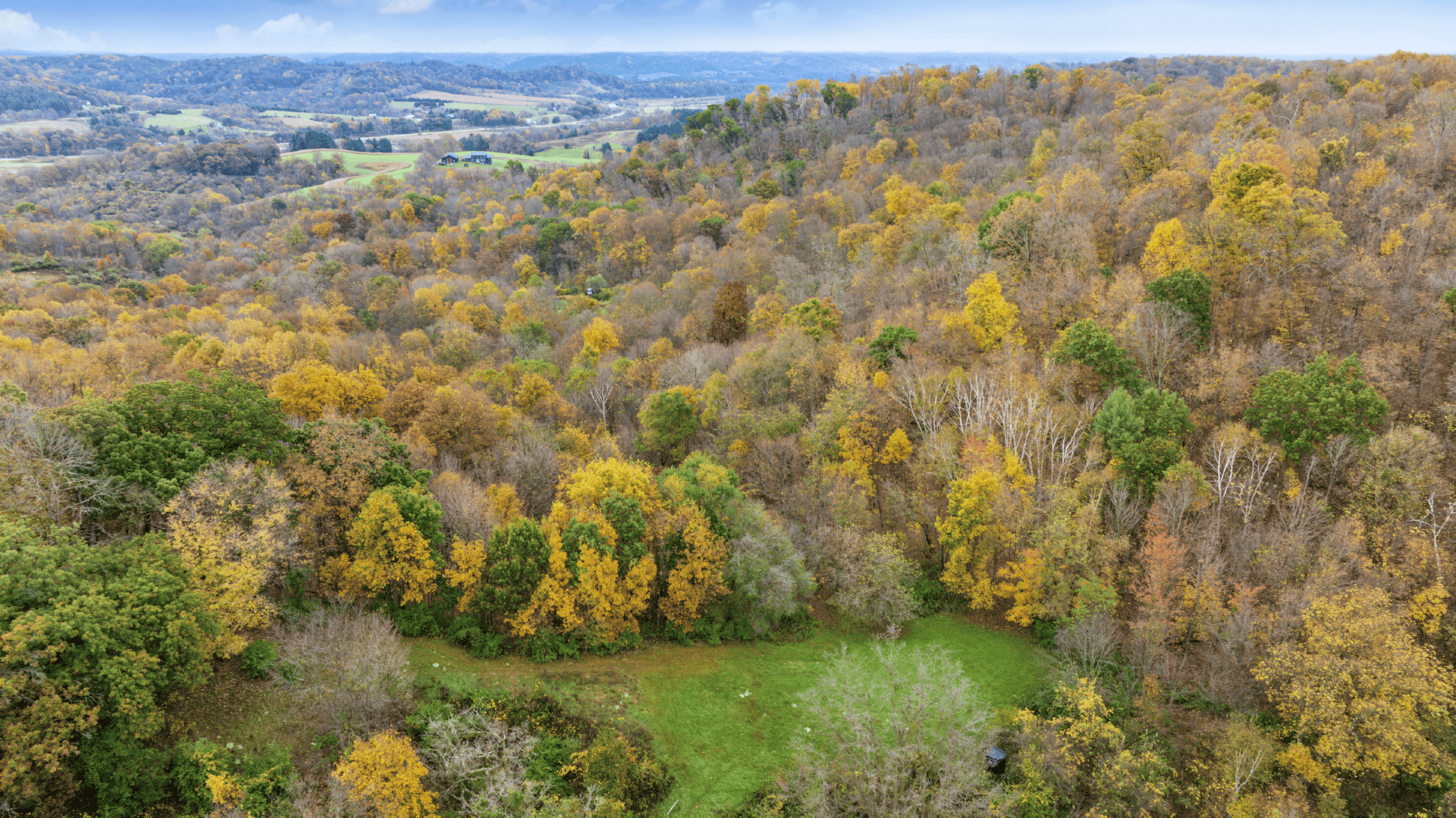 95.02-Acre Premier Whitetail Hunting Estate with Log Cabin, Pond & Spring-Fed Stream in Richland County, Wisconsin