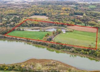 LIVE & ONLINE REAL ESTATE AUCTION – 50.82± Acres with 7-Acre Lake, Home & Outbuildings
