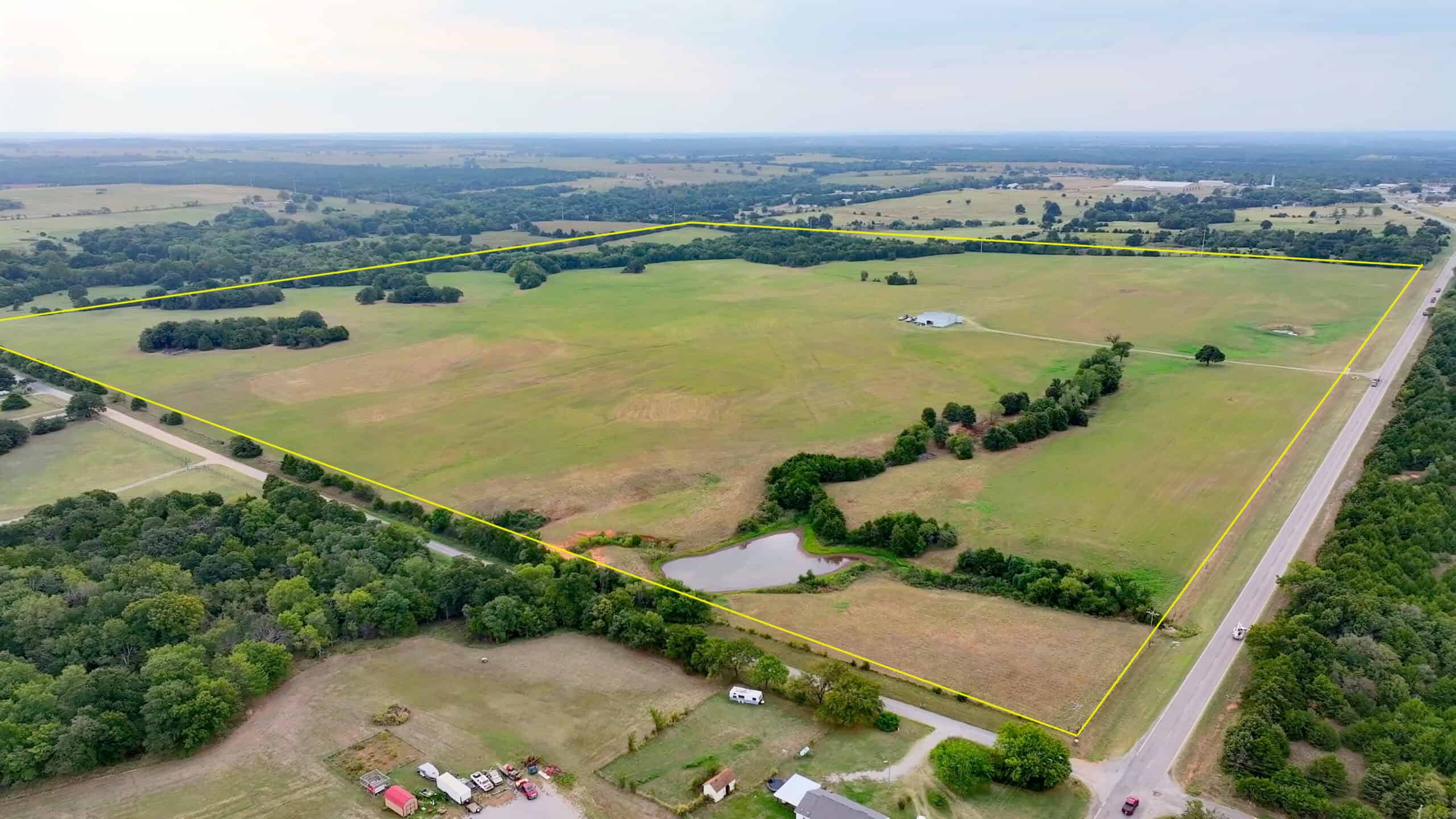 Prime Oklahoma Land With Highway Frontage & Shop For Sale