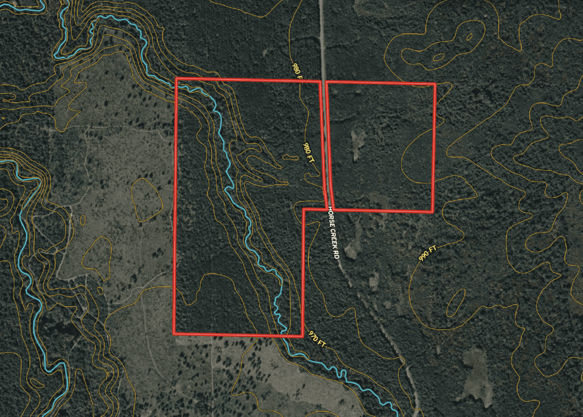 120± acres of heavily timbered hunting land in Eau Claire County
