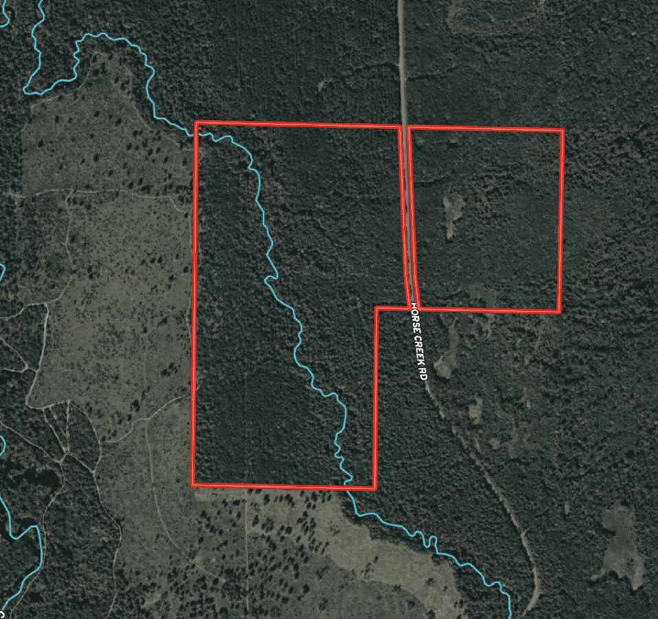 120± acres of heavily timbered hunting land in Eau Claire County