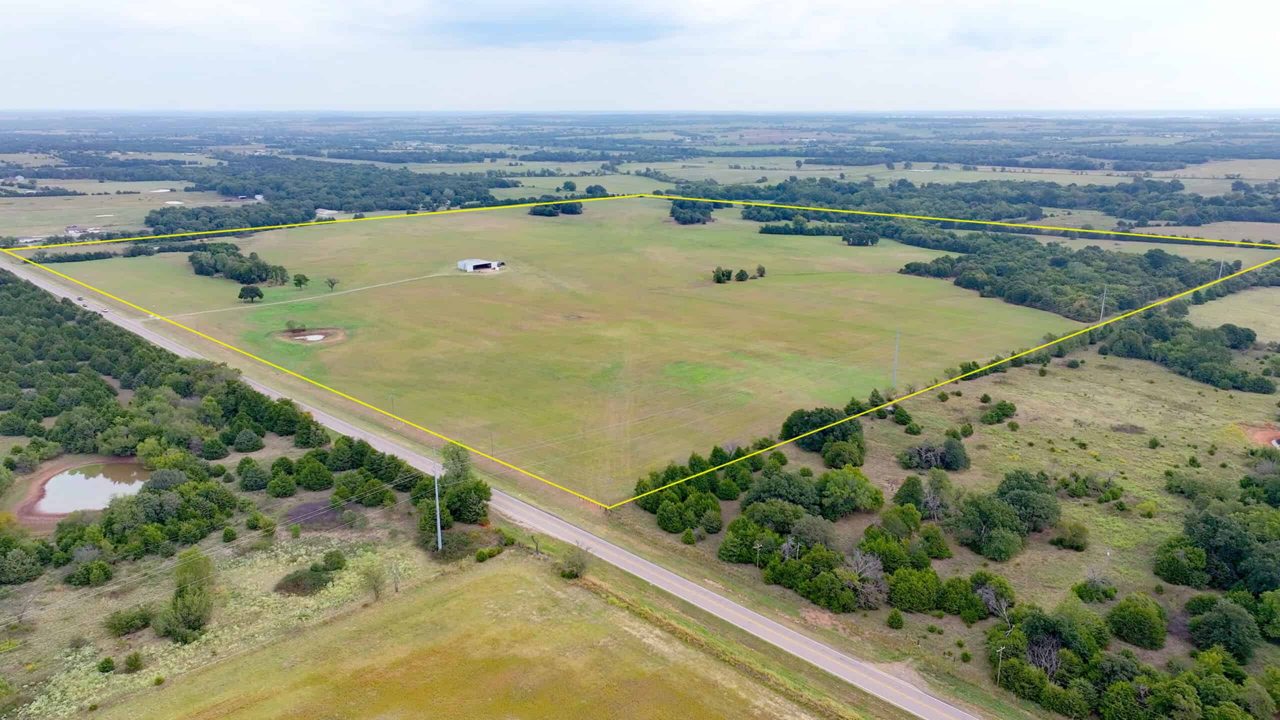 Prime Oklahoma Land With Highway Frontage & Shop For Sale