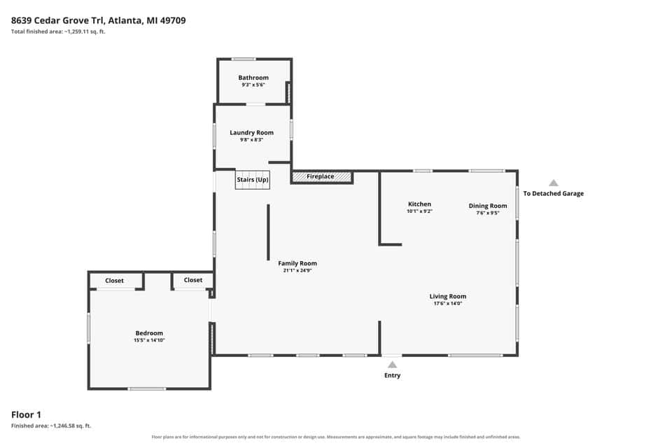 Charming Vintage Home on Canada Creek Ranch – 5.5 Lots Atlanta MI