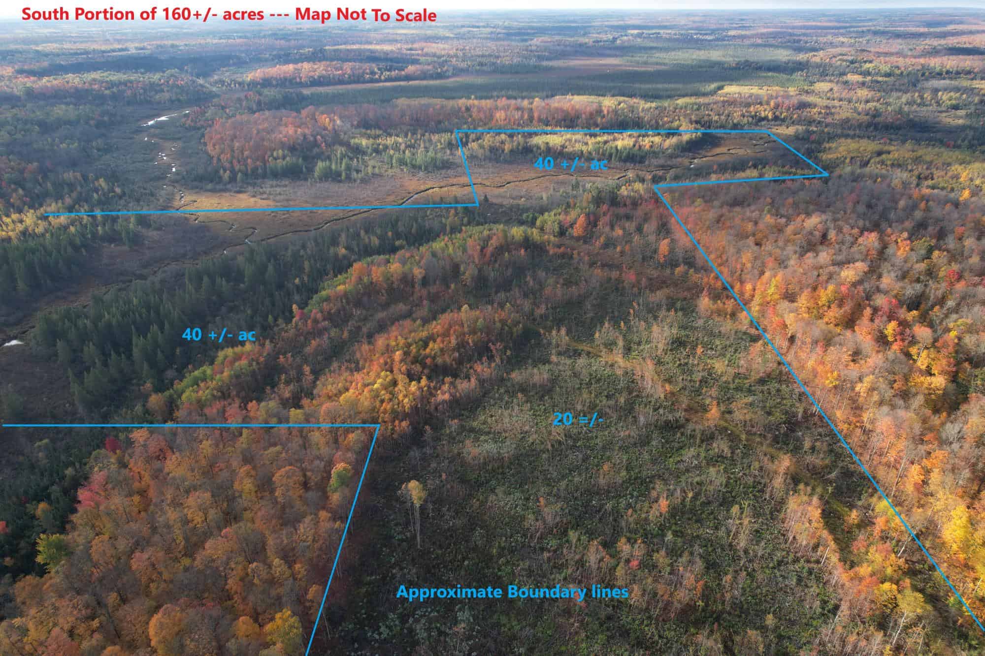 160 ± Acre Hunting Land with Camp Site Near Butternut, WI