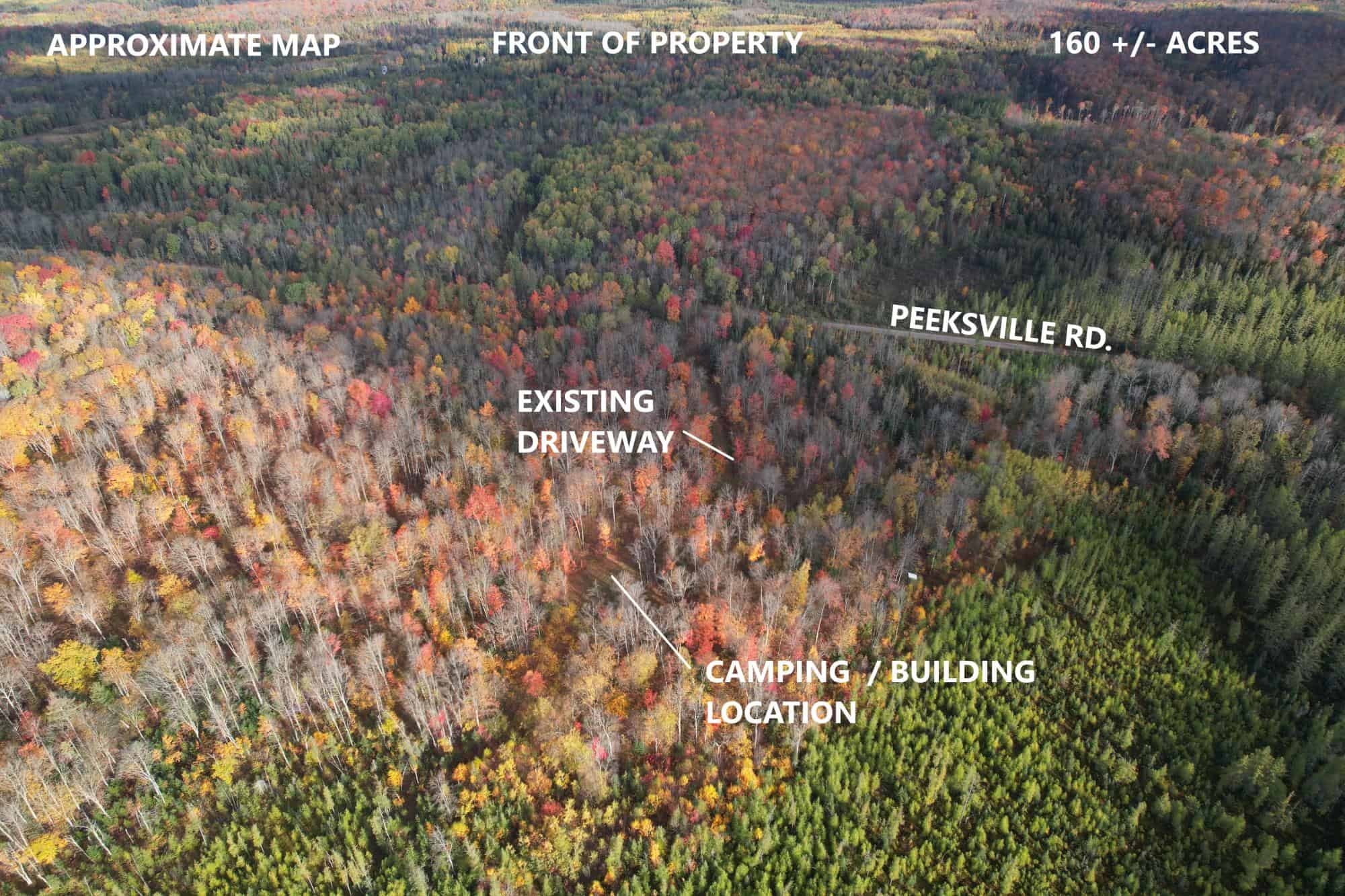 160 ± Acre Hunting Land with Camp Site Near Butternut, WI