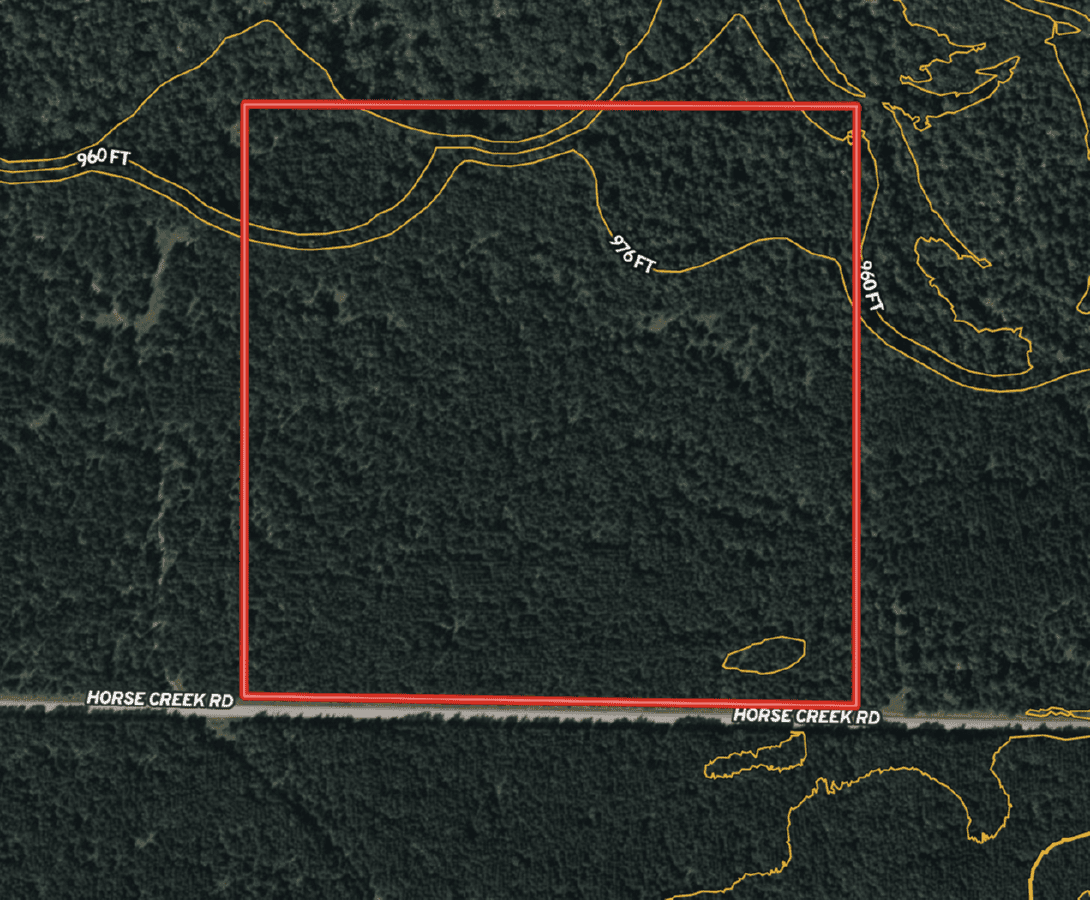 43± acre timbered tract off Horse Creek Road