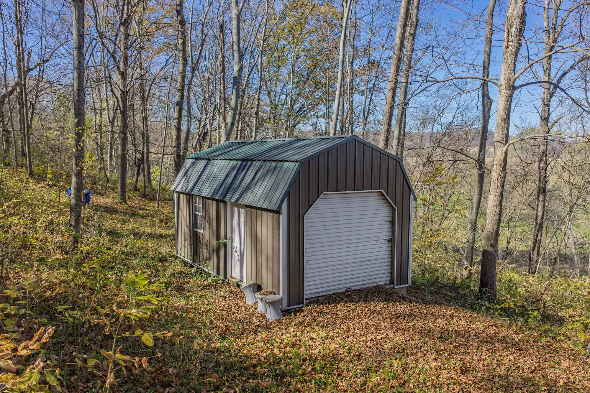 Driftless Area trout fishing and hunting retreat with a rustic log cabin, for sale Richland County WI