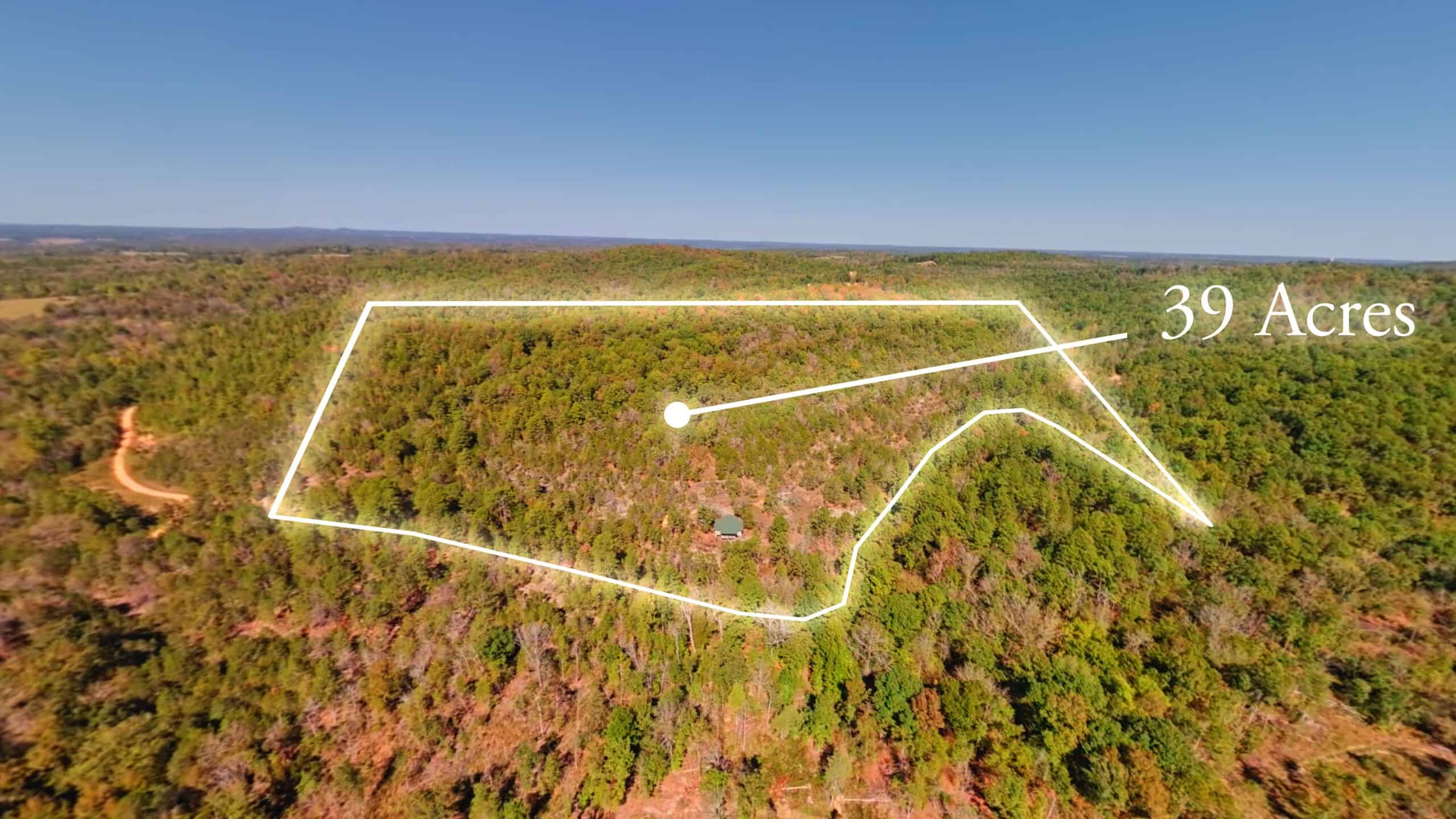 Private Hunting Retreat with Cabin on 39 Acres | Calico Rock, Arkansas