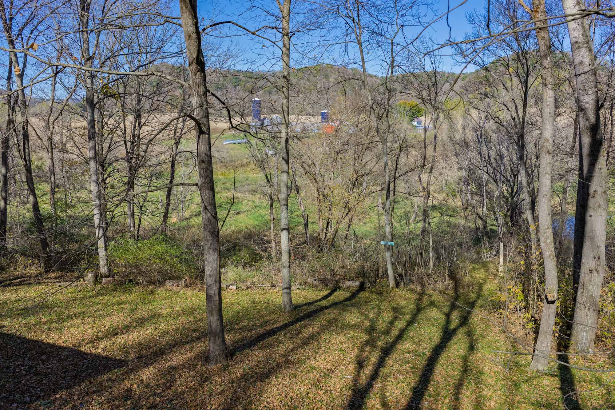 Driftless Area trout fishing and hunting retreat with a rustic log cabin, for sale Richland County WI