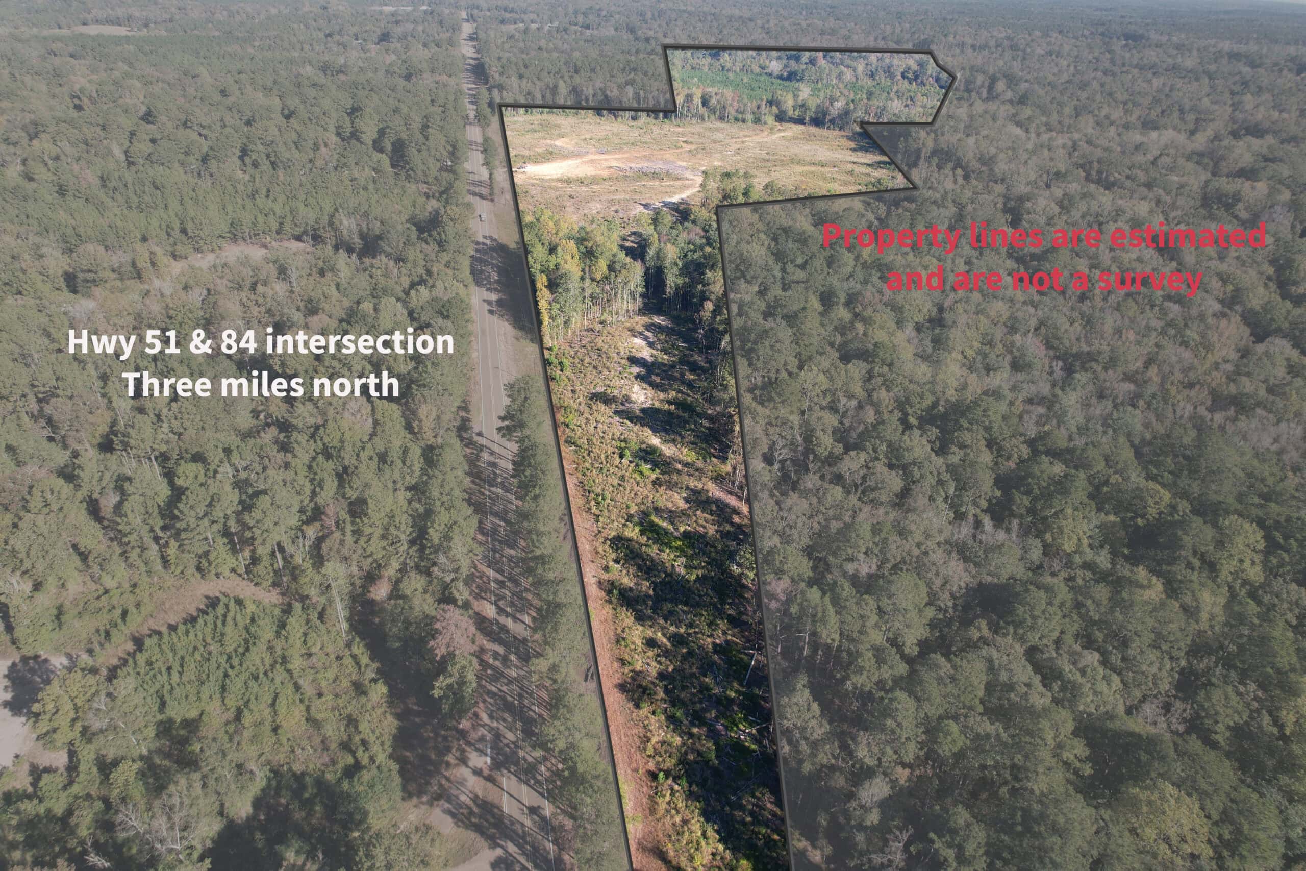 83.3 Surveyed Acres Fronts the Bogue Chitto River Lincoln County Brookhaven, Mississippi