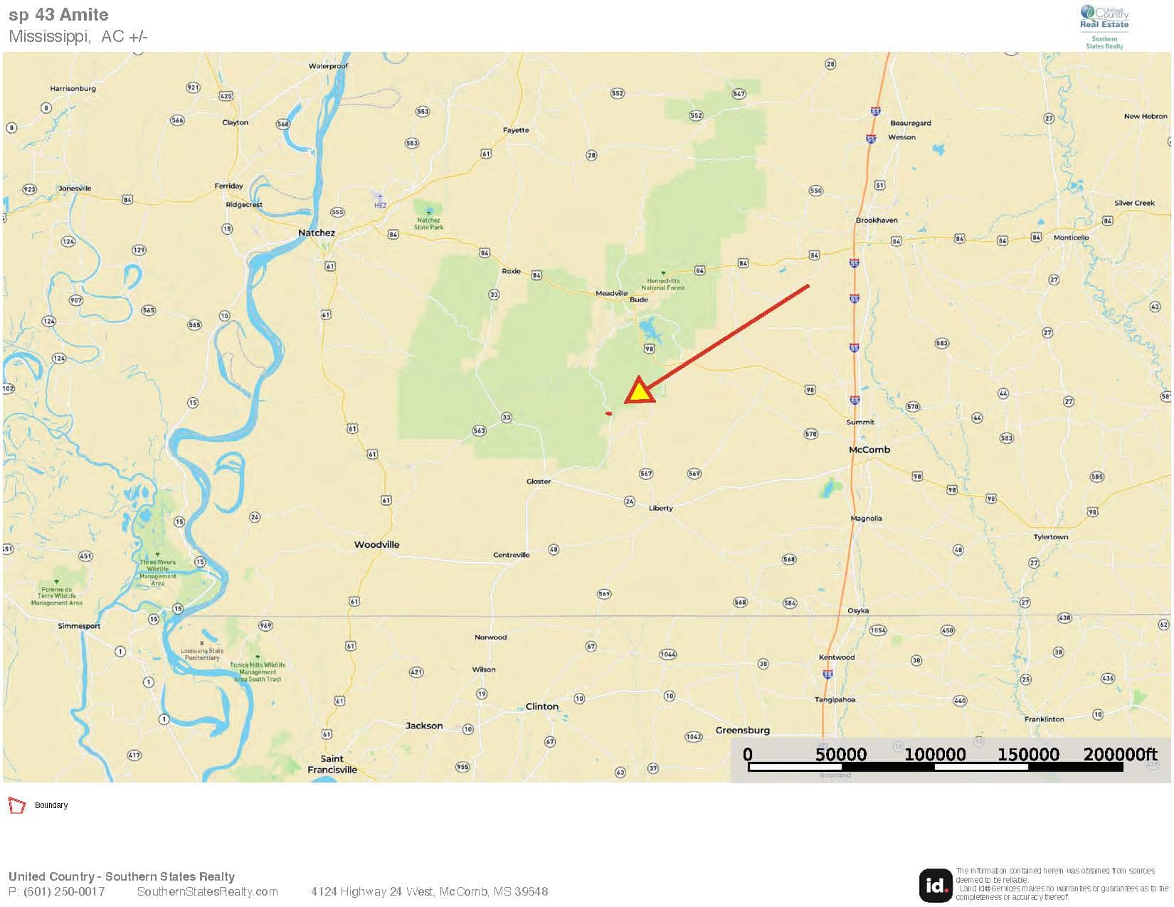 43± Acre Hunting Property in Amite County, MS