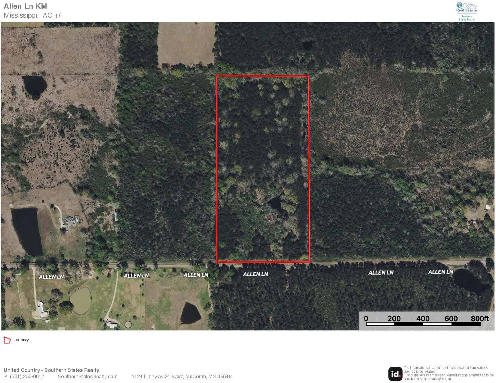 19.7+/- Acres of Wooded Land for Sale in Magnolia, MS