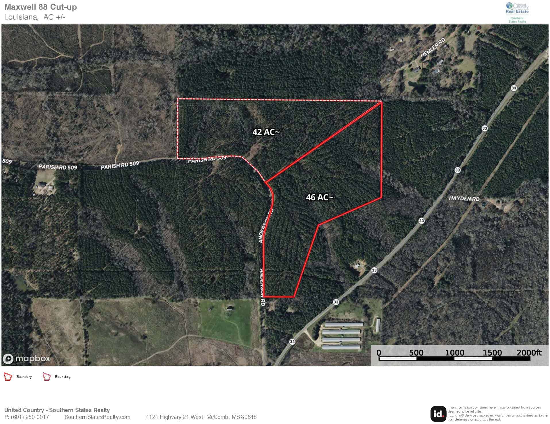 46± Acres Timber & Hunting Land in Lincoln Parish, LA